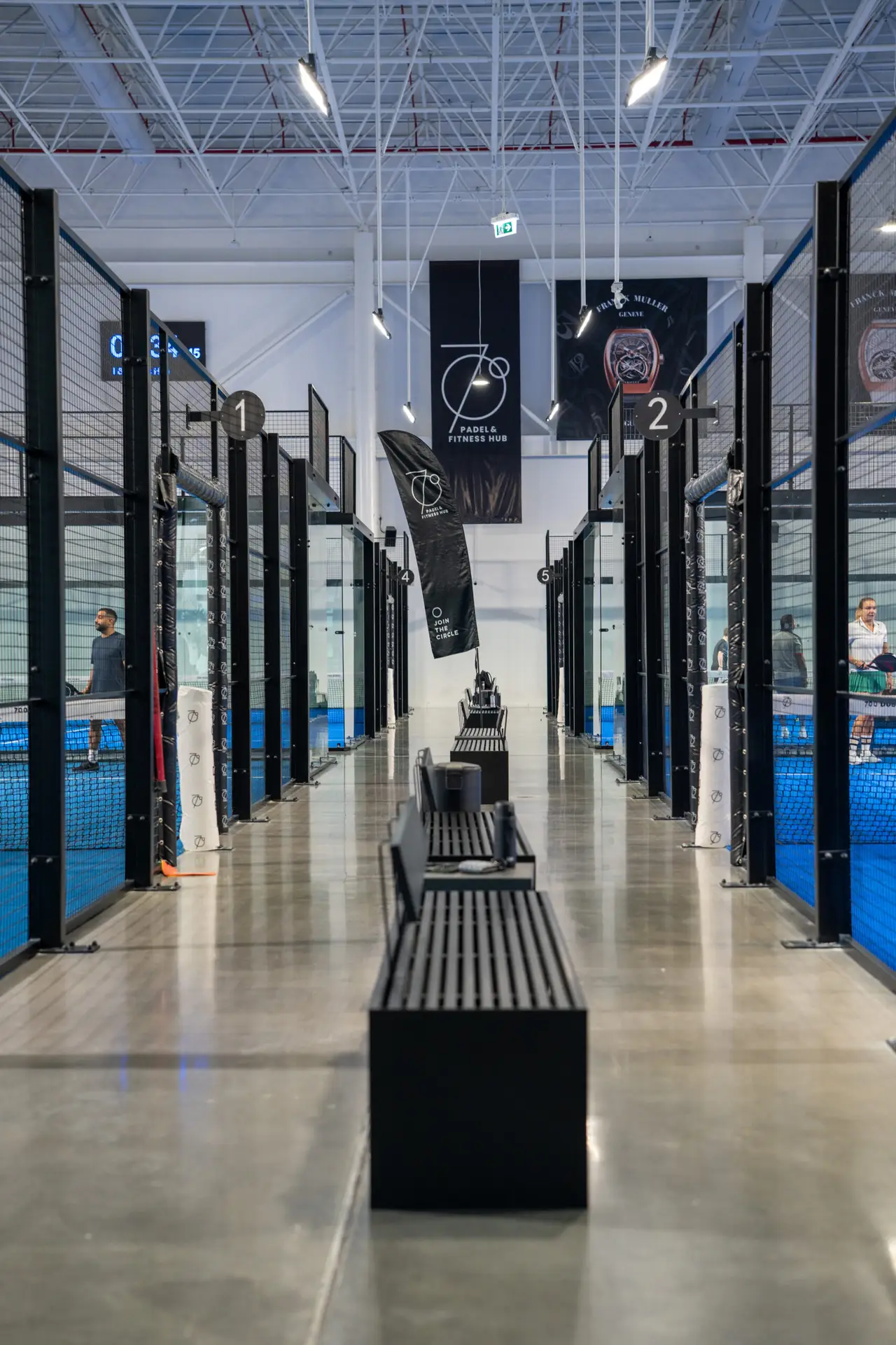 Interior of 700 Padel & Fitness Hub