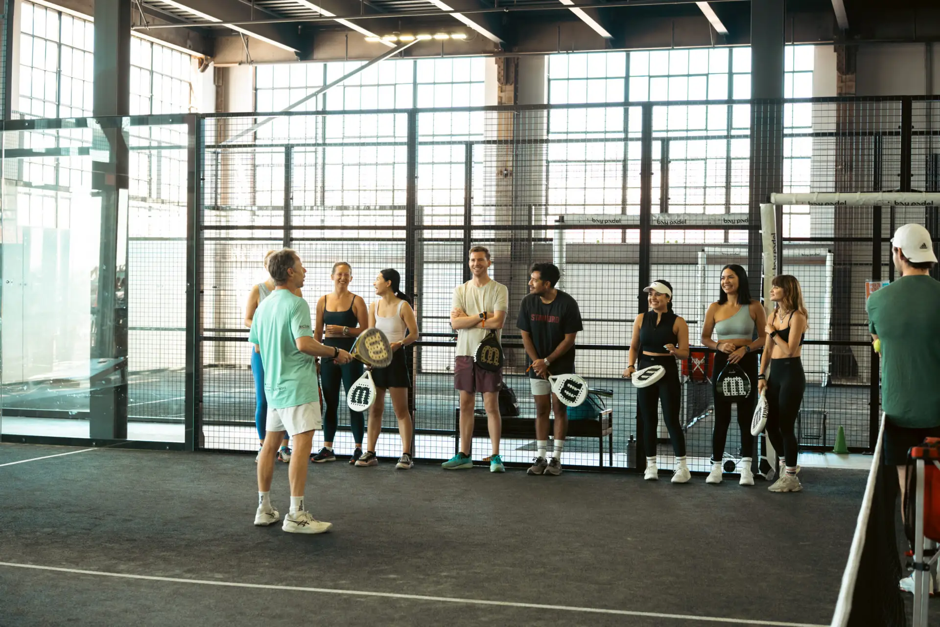 Padel class at Bay Padel