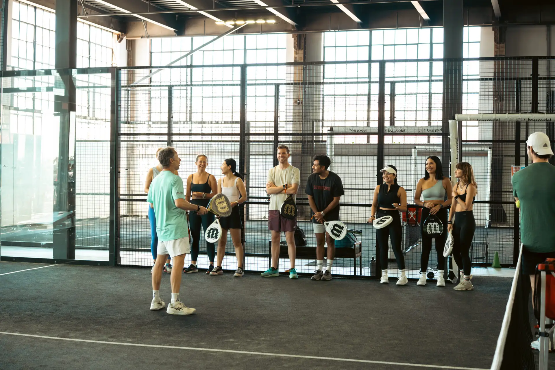 Padel class at Bay Padel