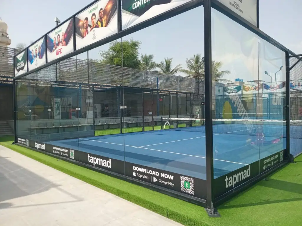 Smash X Pakistan padel court empty
