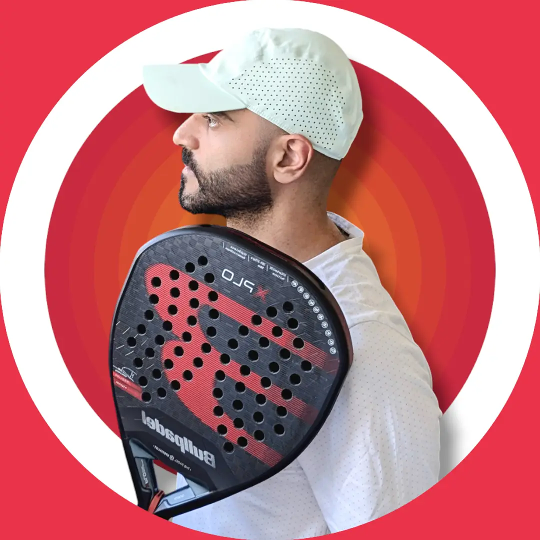 Aziz Padel with padel racket