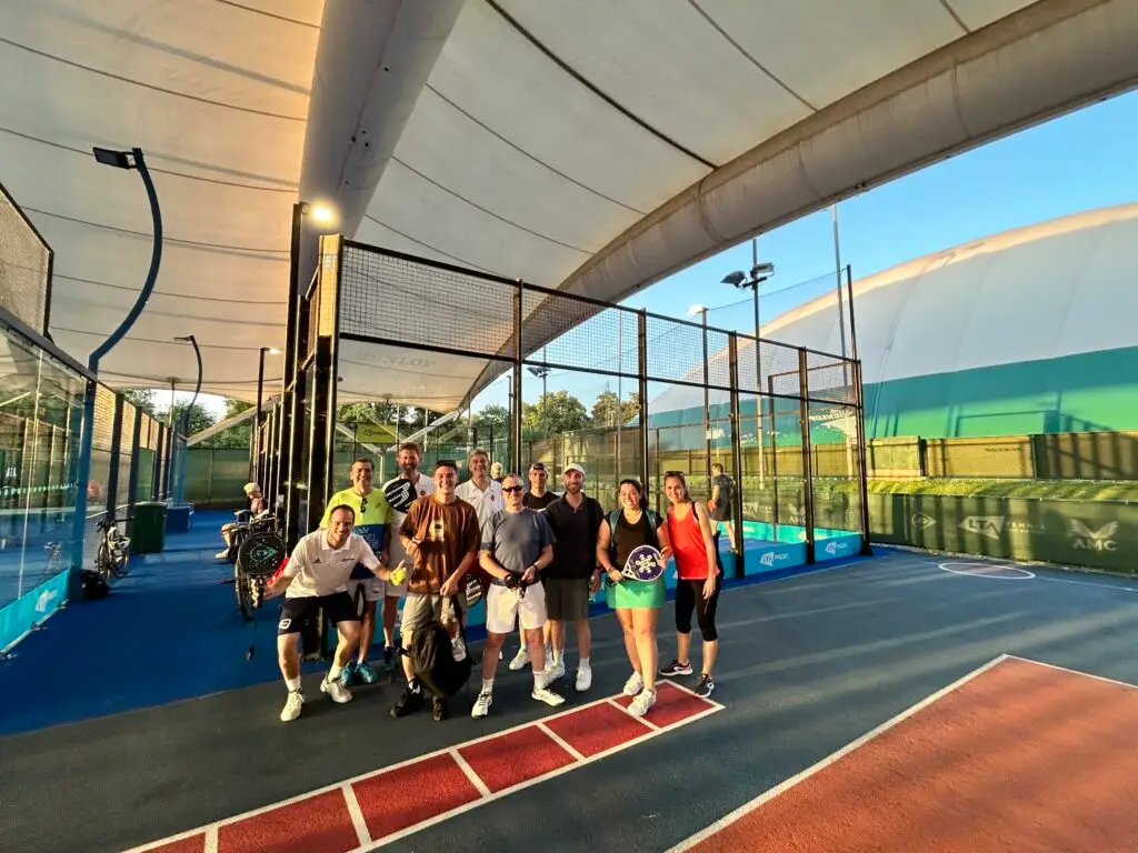 Anastasia at a padel event
