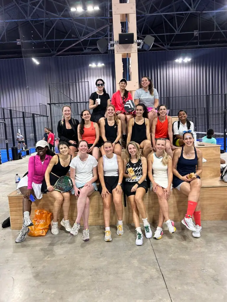 Anastasia at a social at The Padel Box