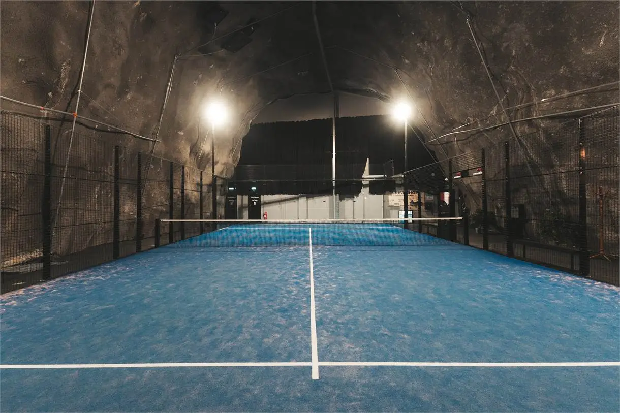Interior of Cave Padel, Stockholm