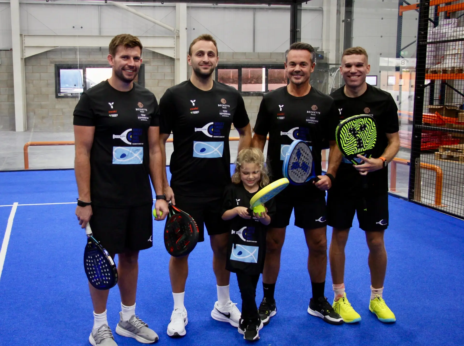 Nathan, Izzy (Nathan's daughter), and friends