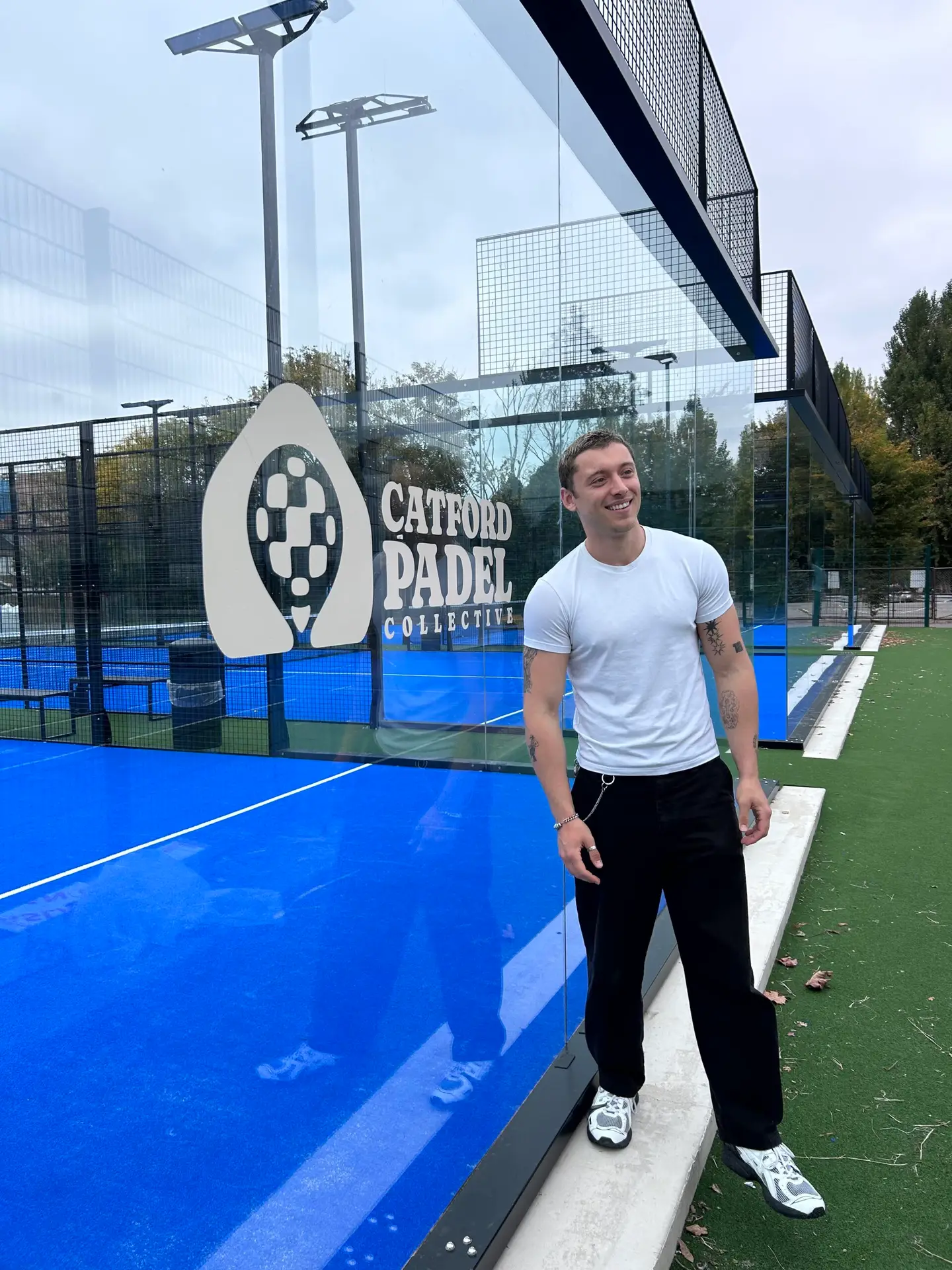 Founder outside Catford Padel Club