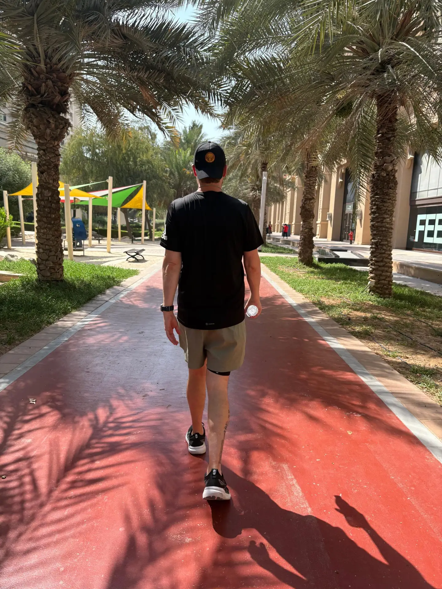 Men of the Mile founder walking