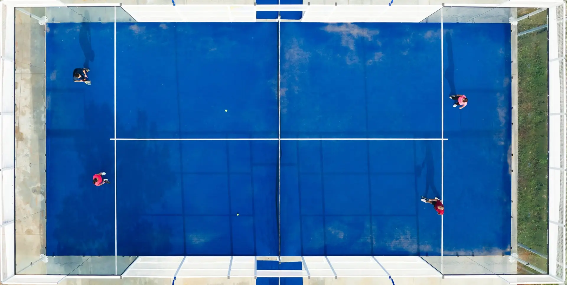 View from above padel court