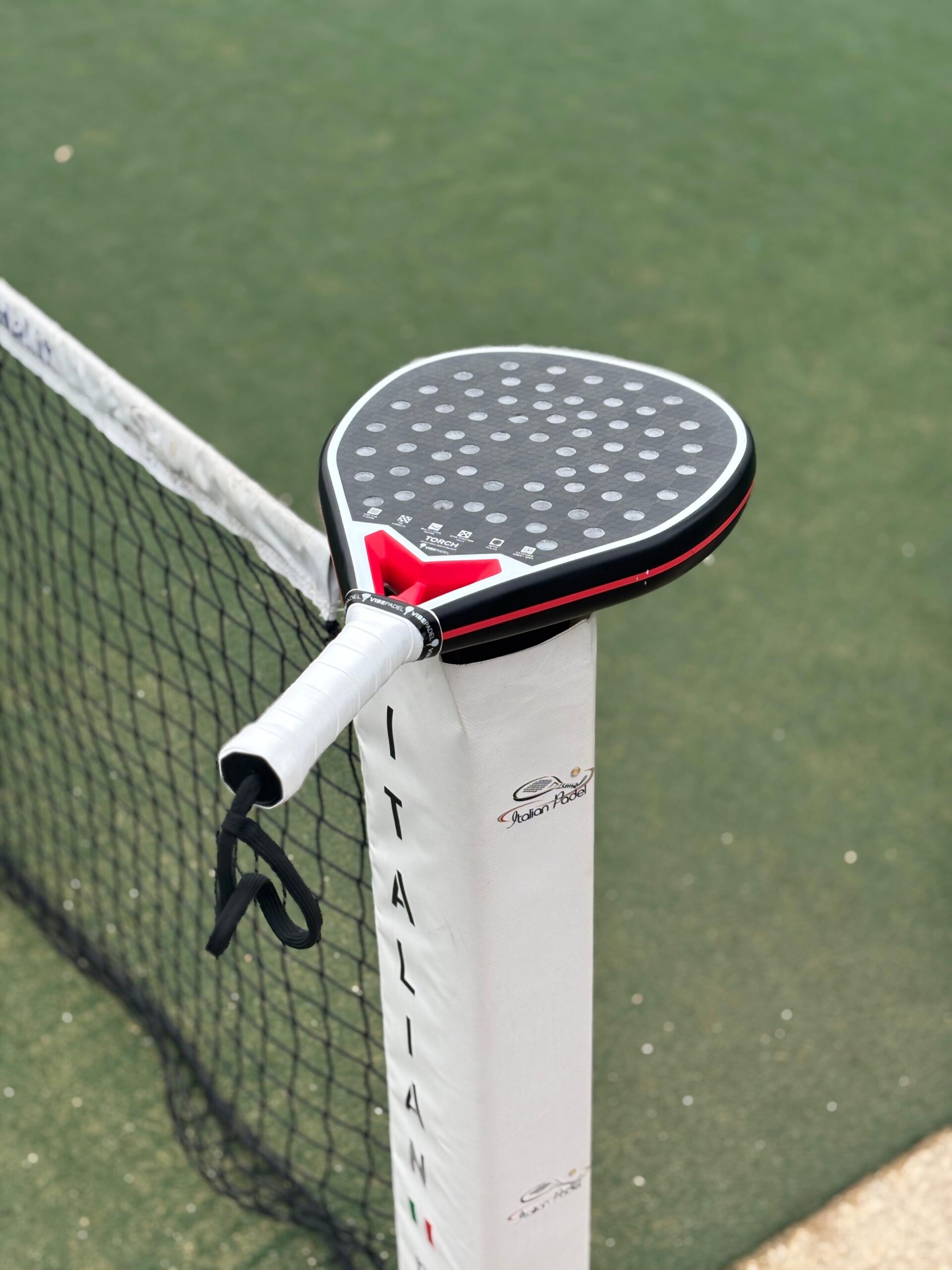 VIBEPadel racket on court
