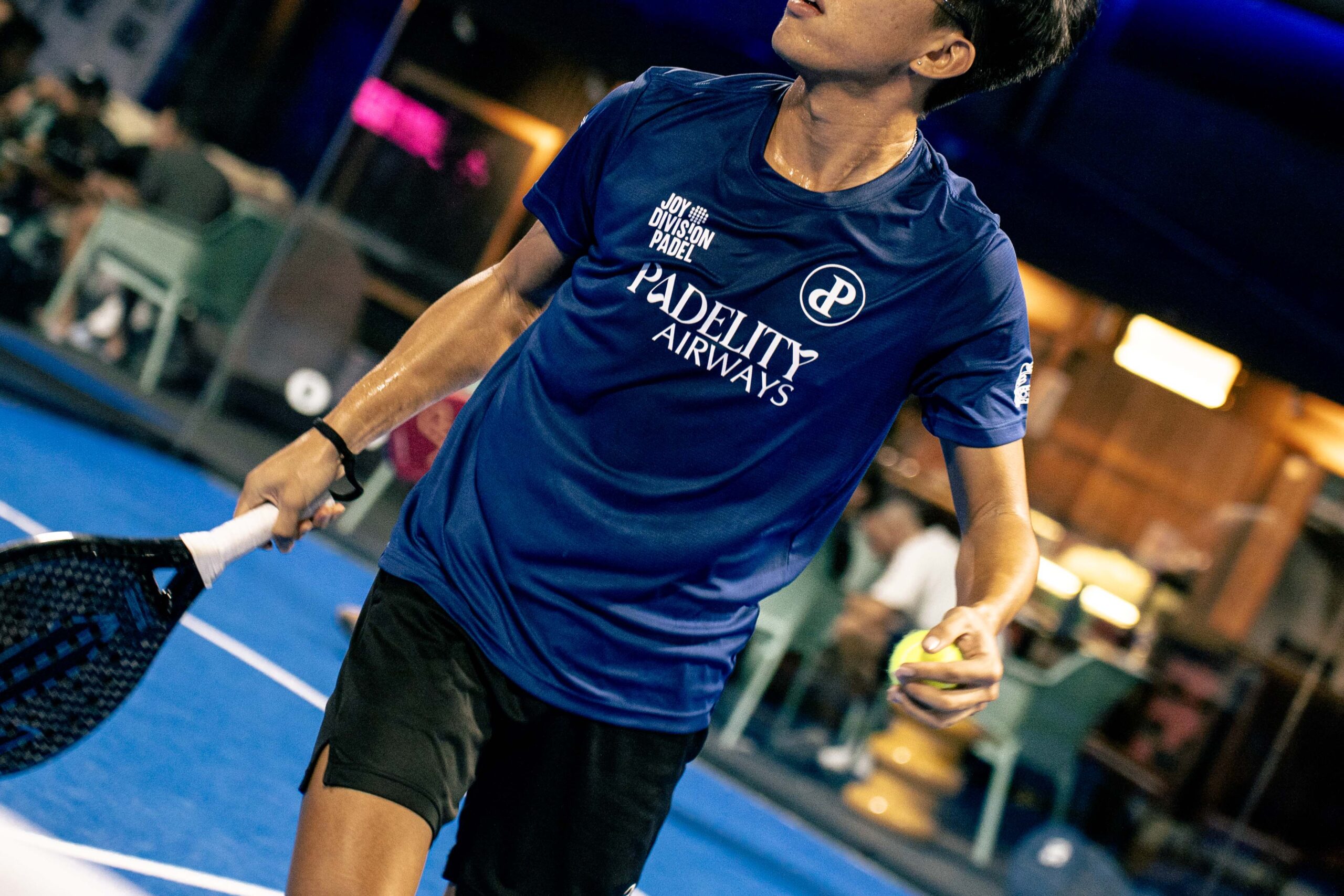 Padelity founder, Aidan, wearing Padelity