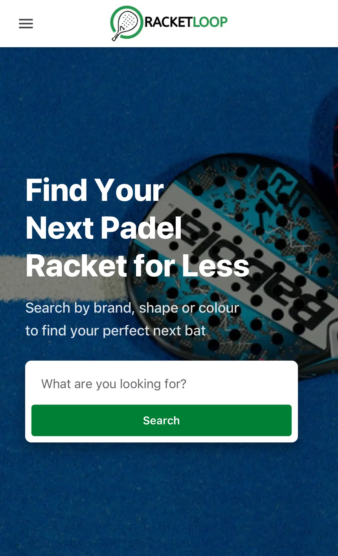 Racketloop website