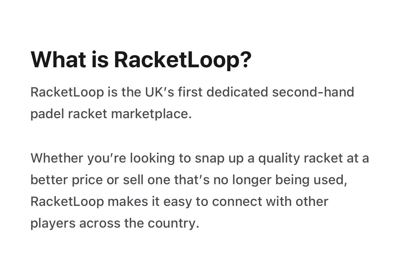About Racketloop screenshot