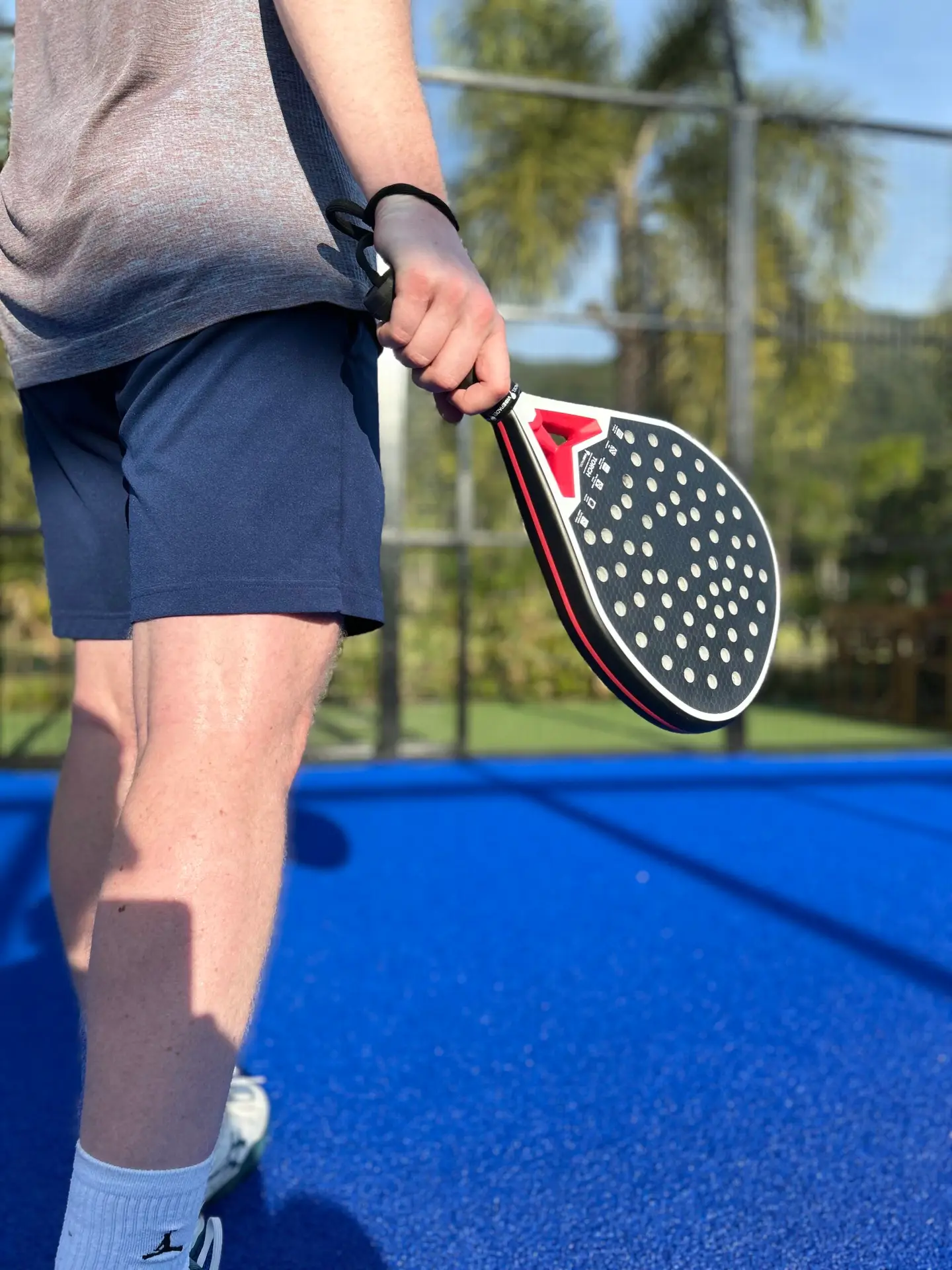 VIBEPadel racket on court