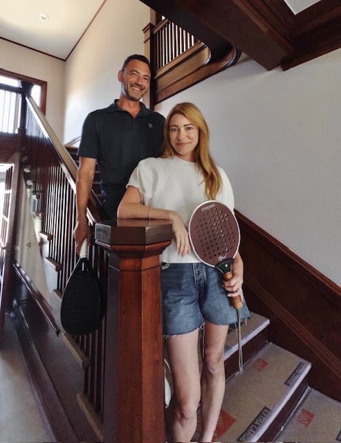 Los Angeles Padel Club founders, Jennifer and Steve