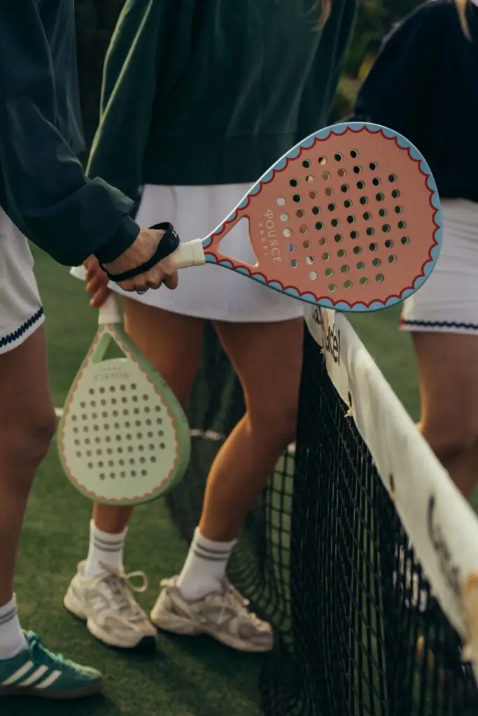 Pounce Padel Rackets on court