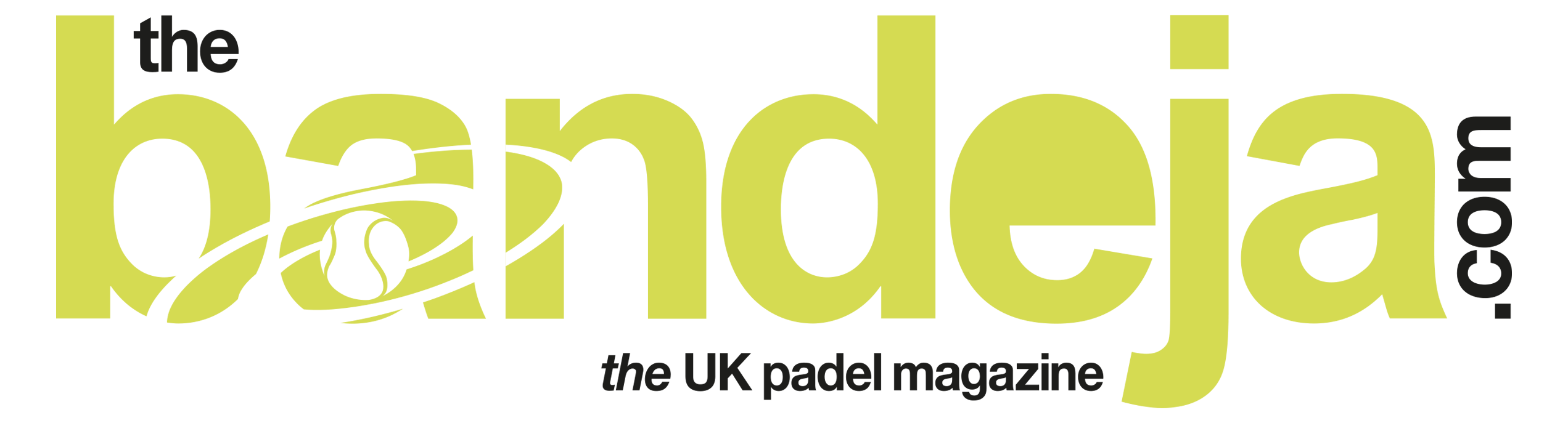 The Bandeja.com padel mag Logo Green Black