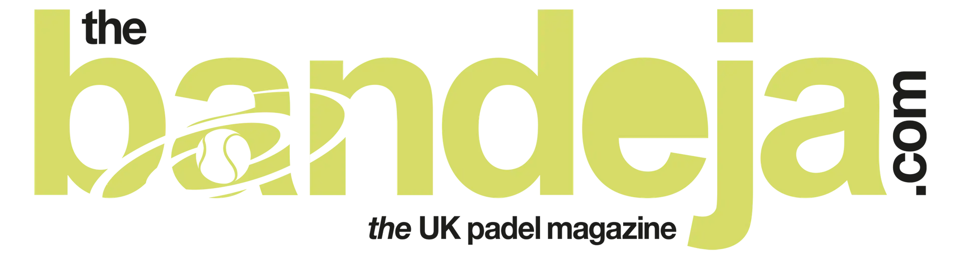 The Bandeja.com padel mag Logo Green Black