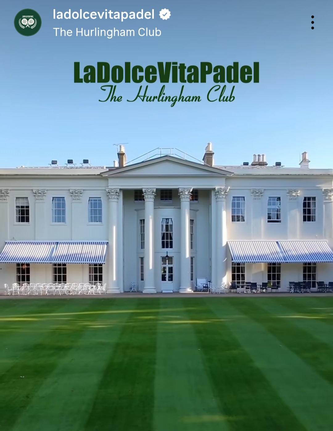 ladolcevitapadel The Hurtlington Club social post