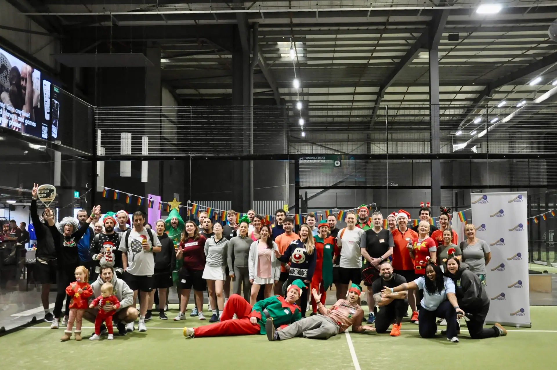 Pride Padel community on court