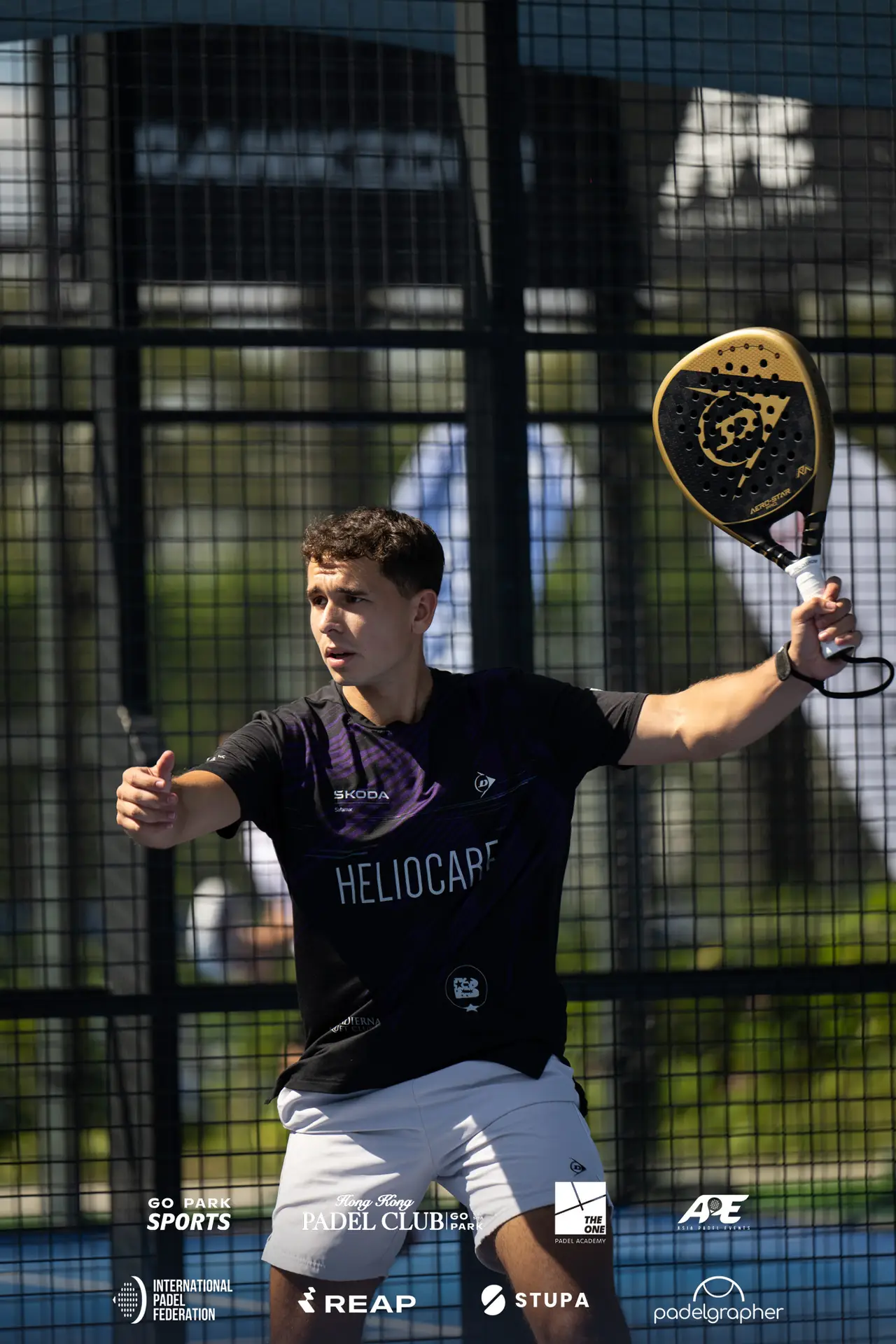 Cameron Dollimore on padel court