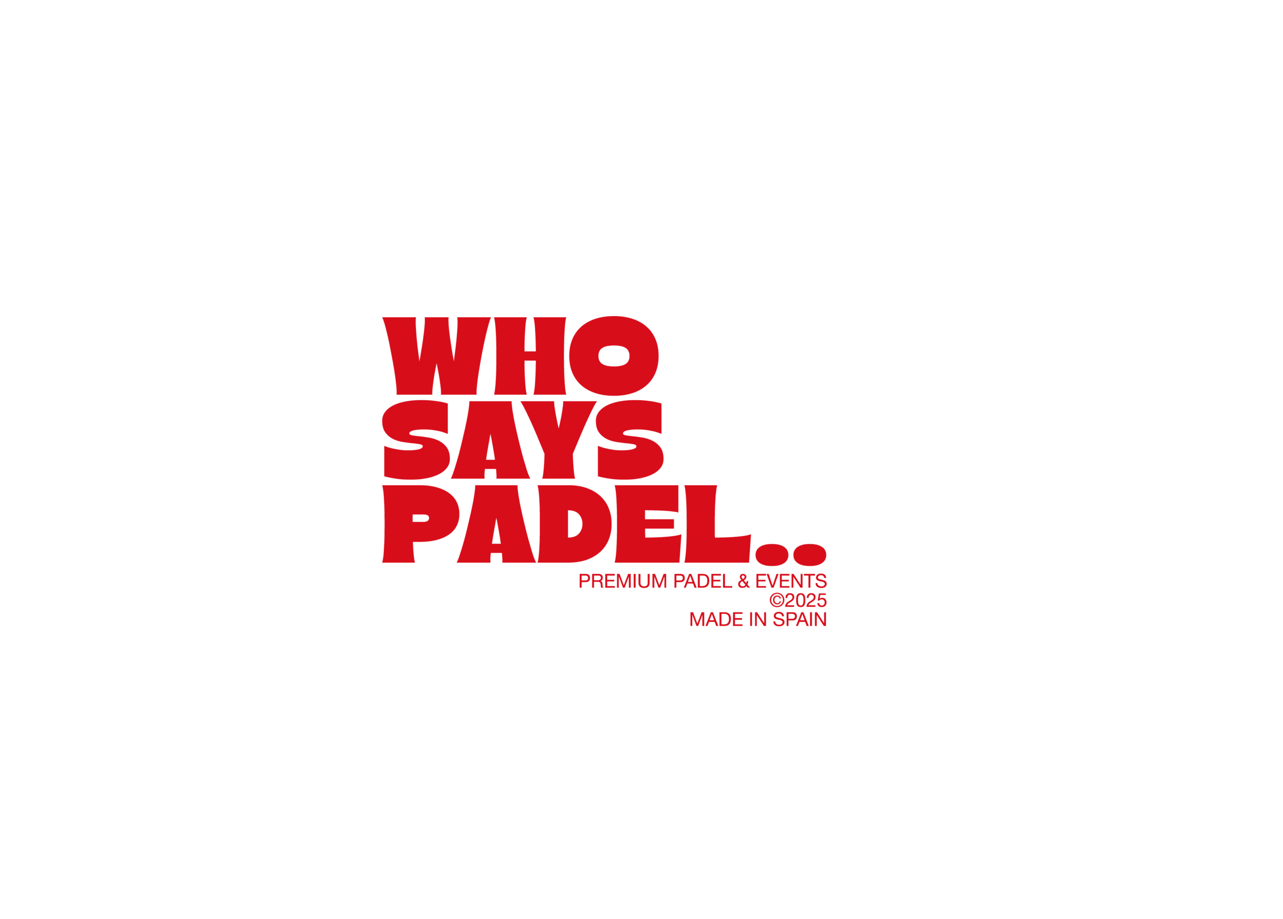 Who Says Padel logo
