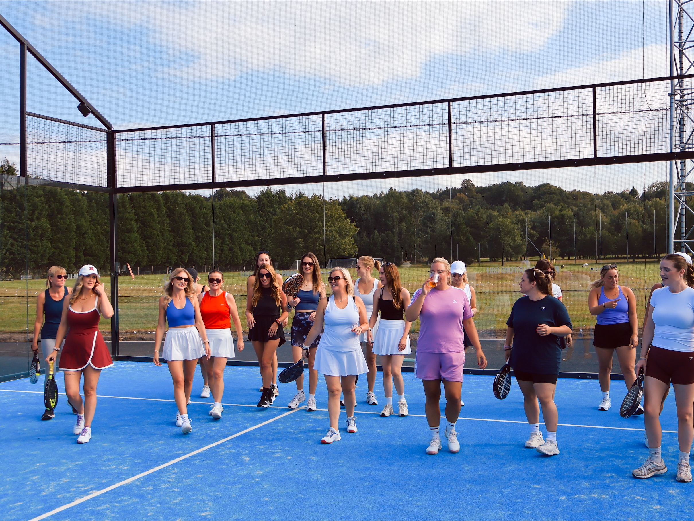 Her Court Padel Club group pic on court