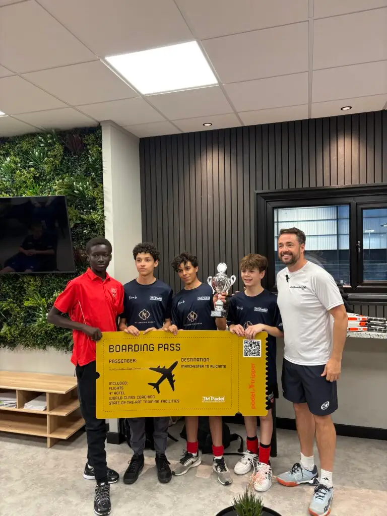 Jason Manford with JM Padel Academy