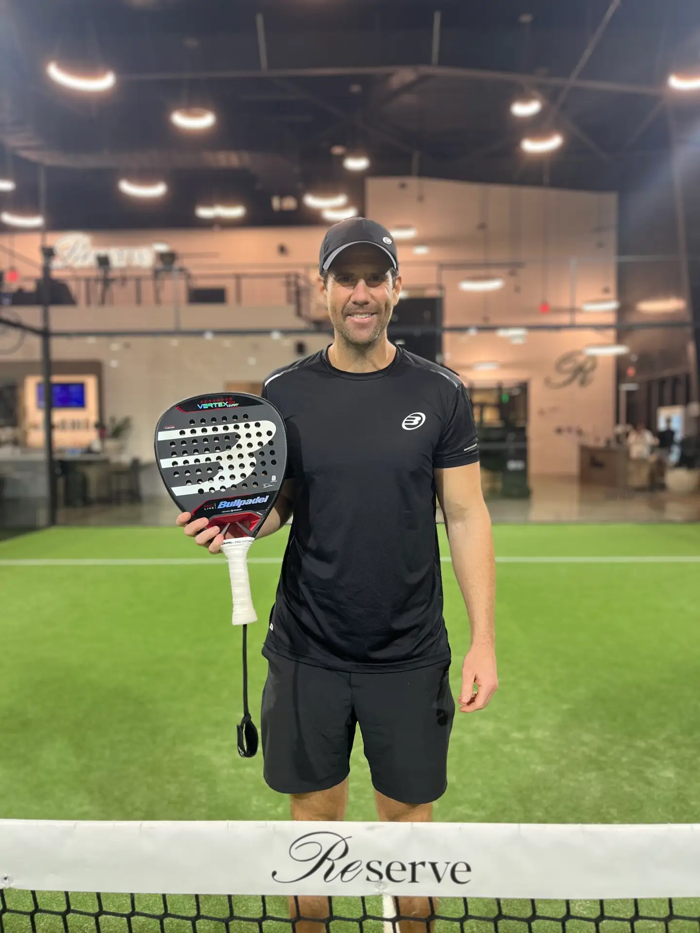 Jared Finkelstein on padel court