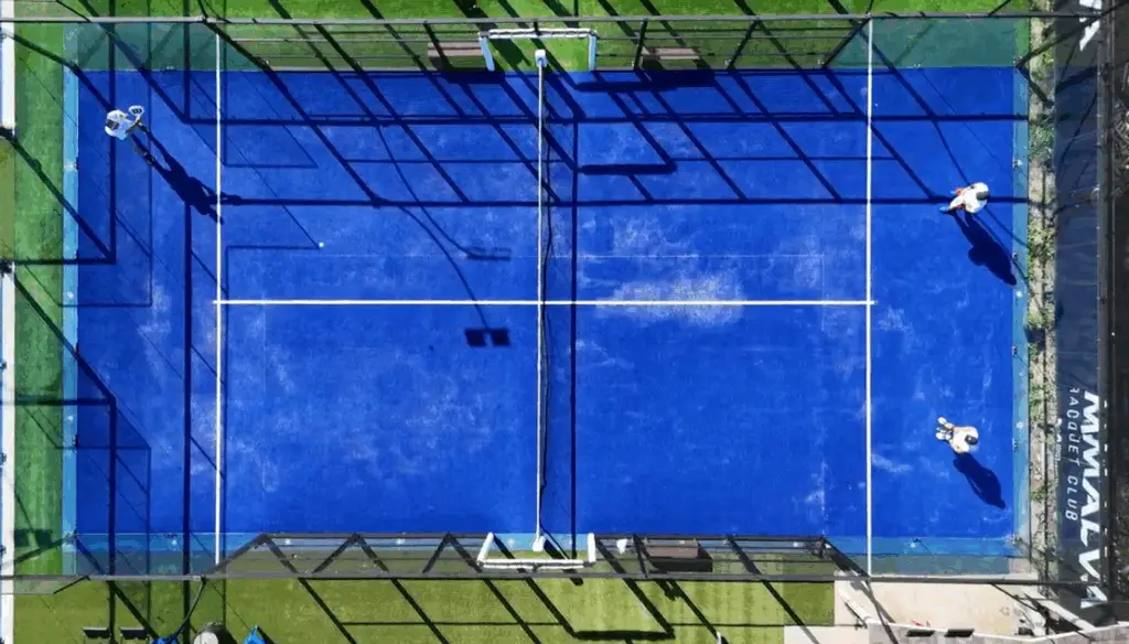 Giammalva aerial shot of padel court