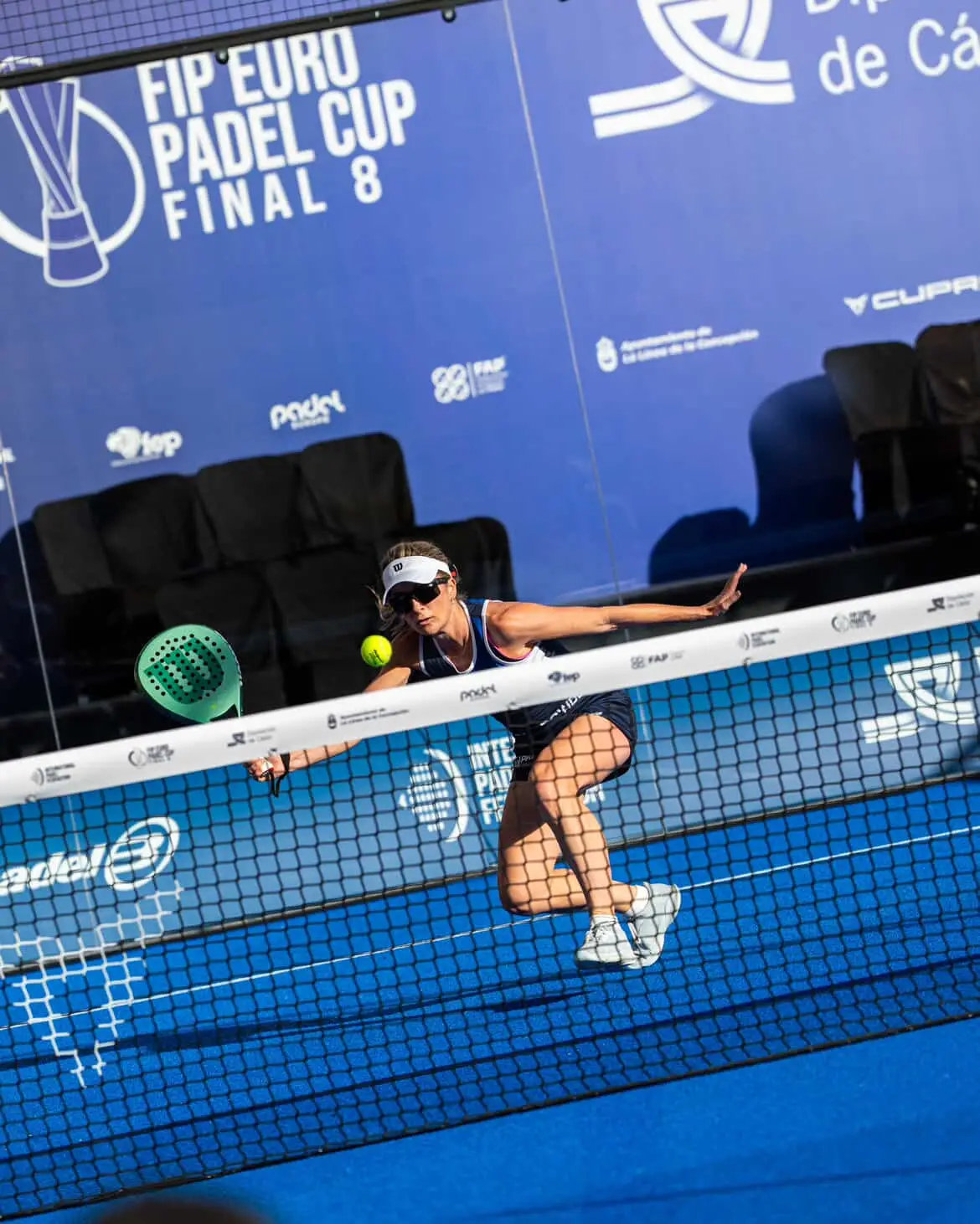 Abigail Tordoff on padel court