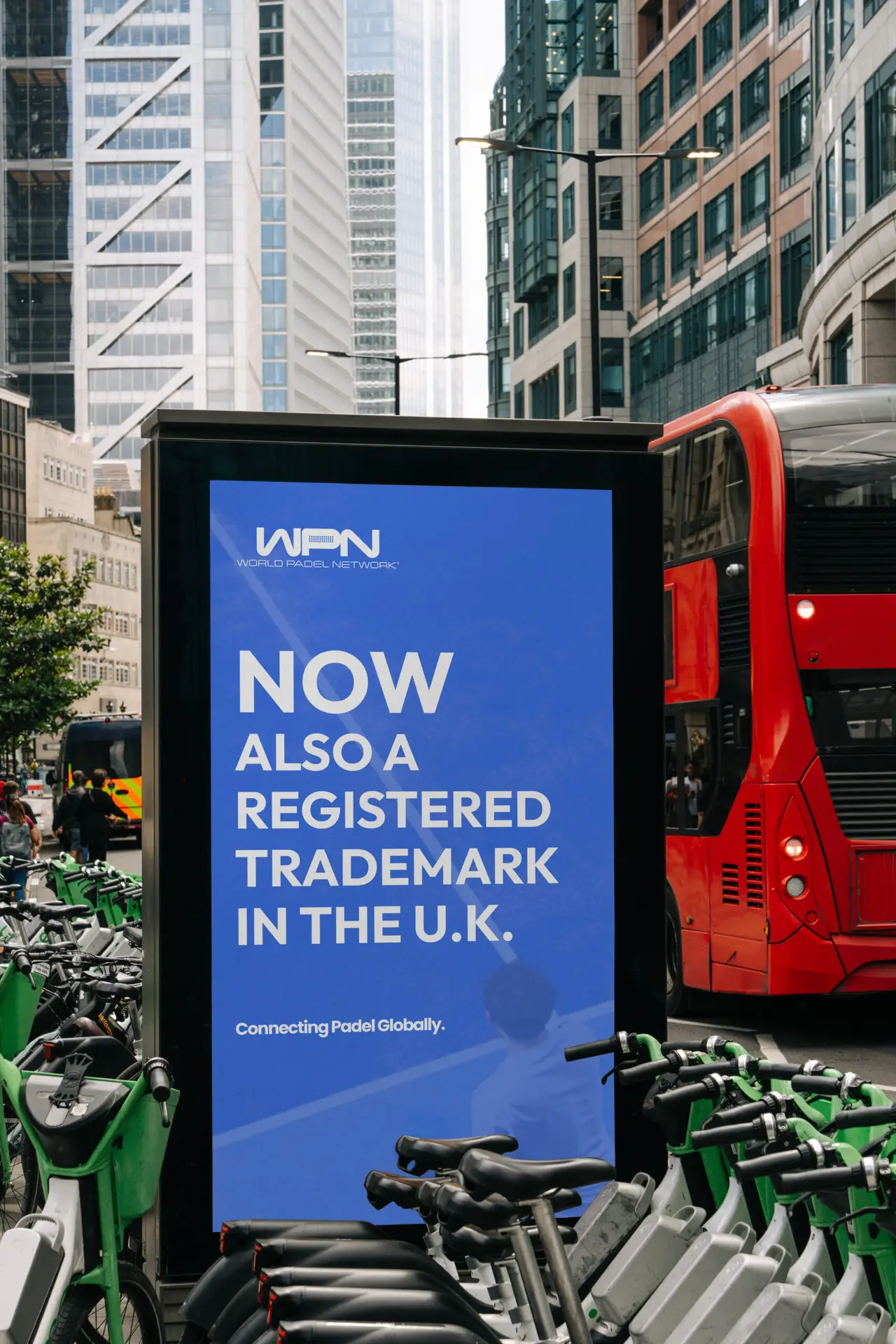 World Padel Network billboard in London