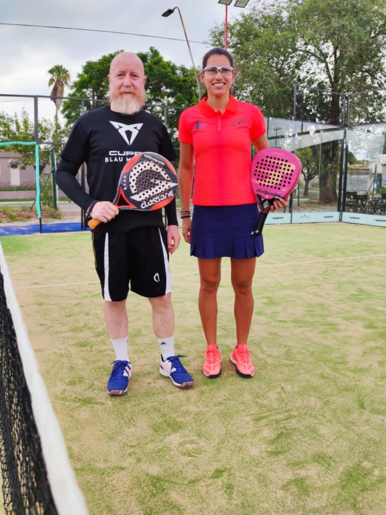 Roque Roasio on padel court