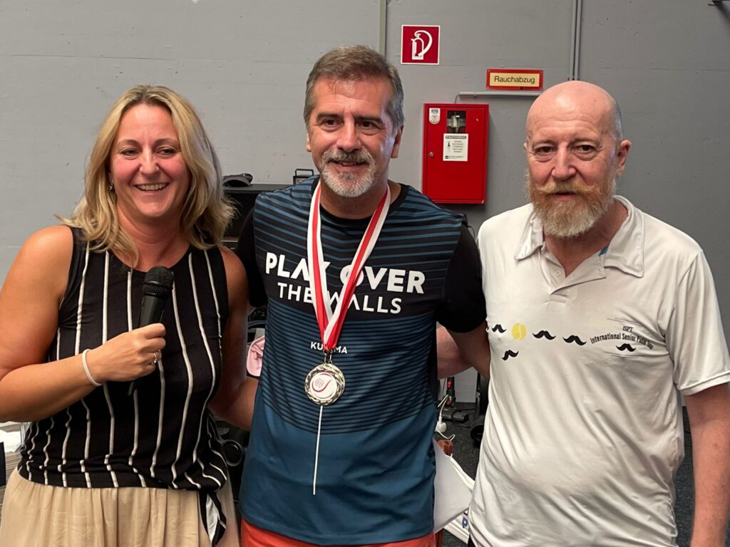 ISPT person with medal
