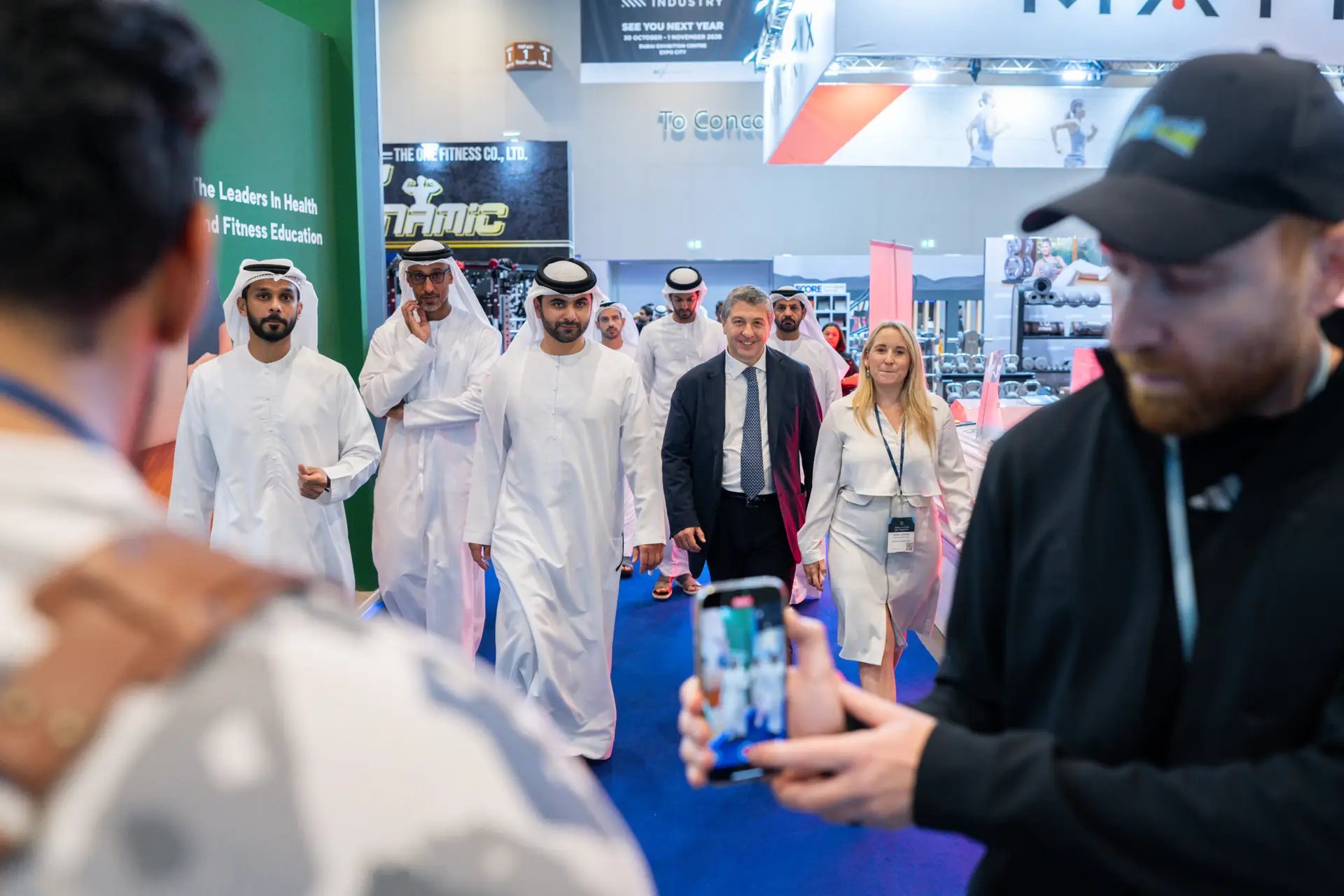 People at Dubai Active Industry show 2025