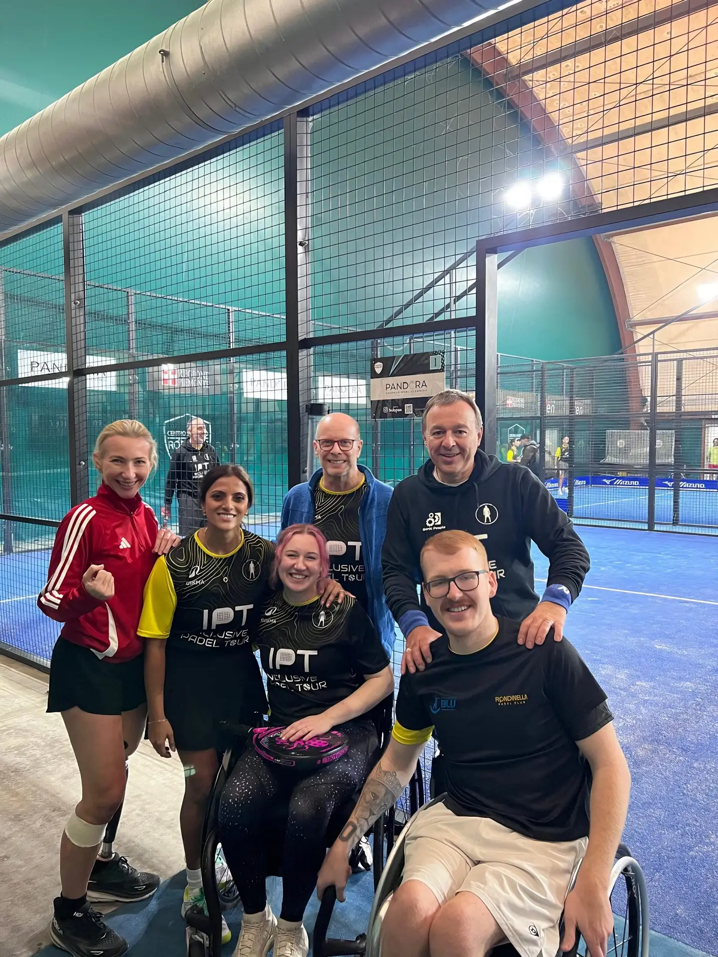 Sheena Varsani with Inclusive Padel Tour group