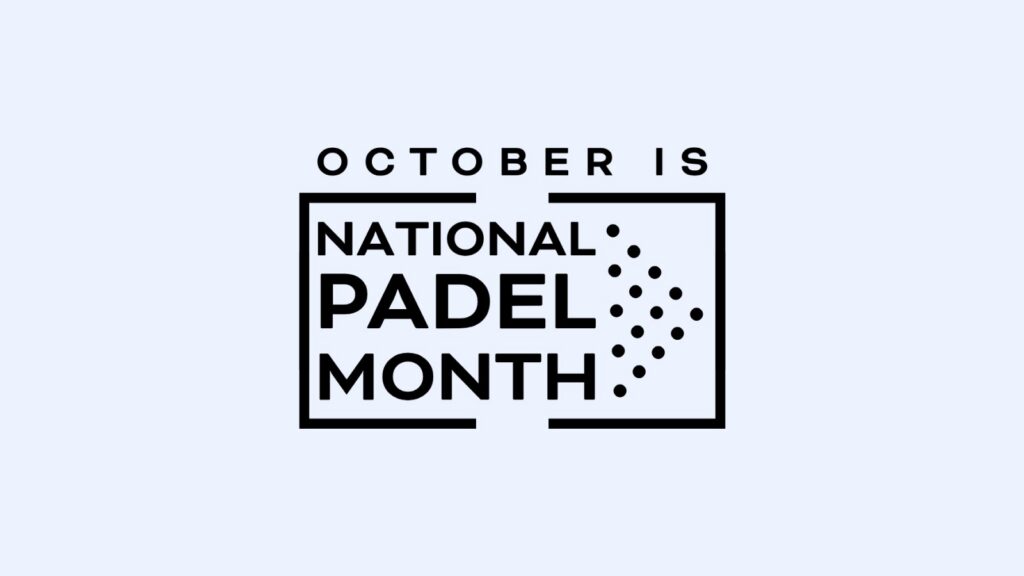 October is National Padel Month logo from USA Padel